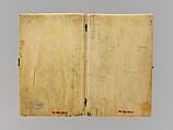 Diptych, Elephant ivory with metal mounts, French