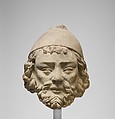 Limestone Head of Joseph, Limestone with traces of polychromy, French