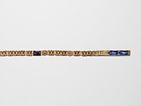 Belt with Profiles of Half-Length Figures, Basse taille enamel, silver-gilt, mounted on textile belt, Italian
