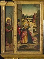Altarpiece with scenes from the life of the Virgin, Tempera, oil and gilding on pine, German