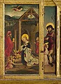 Altarpiece with scenes from the life of the Virgin, Tempera, oil and gilding on pine, German