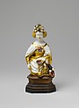 Saint Catherine of Alexandria, Gold, ronde-basse enamel, jewels, French