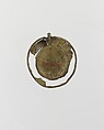 Medallion from pendant, Cloisonné enamel, gold alloyed with silver, Ukranian