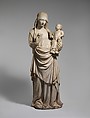 Standing Virgin and Child, Marble (Pentelic marble), with traces of polychromy and gilding, North Italian