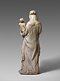 Standing Virgin and Child, Marble (Pentelic marble), with traces of polychromy and gilding, North Italian