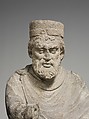 Sculpture of an Enthroned King, Limestone, North Italian