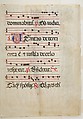 Manuscript Leaf with the Nativity in an Initial H, from an  Antiphonary, Master of the Riccardiana Lactantius, Tempera, ink, and gold on parchment, Italian