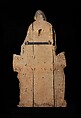 Enthroned Virgin and Child, Wooden core, painted canvas and gesso, Italian
