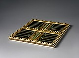 Game Board, Bone, wood, horn, stain and gilding over wood core with metal mounts, Italian