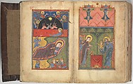 Four Gospels in Armenian, Tempera and gold on paper; stamped leather binding, Armenian