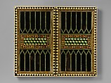 Game Board, Bone, wood, horn, stain and gilding over wood core with metal mounts, Italian