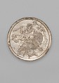 Plate with David Slaying a Lion, Silver, Byzantine