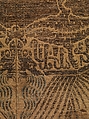 Textile with Architectural Fountain Guarded by Lions, Silk, metal thread, Italian