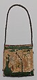 Purse with scenes from the story of Patient Griselda, Silk and metal thread on canvas, French