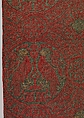 Woven Silk with Paired Parrots in Roundels, Silk and gilt metal thread on silk, warp-faced plain-weave foundation, weft-faced plain-weave pattern, Sicilian (?)