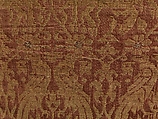 Textile, Satin and plain weave, silk, gilt parchment and gilt membrane on linen, Spanish