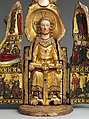 Shrine of the Virgin, Oak, linen covering, polychromy, gilding, gesso, German