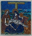 Triptych Panel with Pietá, Master of the Triptych of Louis XII (ca. 1490–ca. 1515), Painted enamel, copper, French