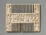 Comb, Elephant ivory, North French or Netherlandish