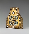 Portable Reliquary, Champlevé enamel, copper-gilt, glass and/or crystal cabochons, European