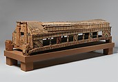 Coffin, Wood, paint, Coptic