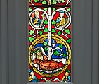 Tree of Jesse Window: The Reclining Jesse, King David, and Scenes from the Life of Jesus, Pot-metal glass, vitreous paint, and lead, German