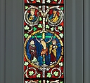 Tree of Jesse Window: The Reclining Jesse, King David, and Scenes from the Life of Jesus, Pot-metal glass, vitreous paint, and lead, German