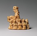 Queen Chess Piece, Whale ivory, Scandinavian