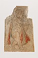 Plaque with an Eros, Bone, traces of red and blue paint, Coptic