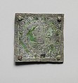 Tinned-Copper Plaque with a Personification, Tinned copper, Byzantine