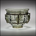 Glass Bowl, Glass (greenish), Late Roman