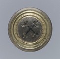 Disk brooch, Silver-gilt, niello, Late Roman
