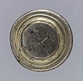 Disk terminal, Silver-gilt, niello, Late Roman