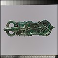 Lyre-Shaped Belt Buckle, Copper alloy, quarternary, Hispano–Visigothic