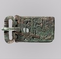 Belt Buckle, Copper alloy, tinned surface, Frankish