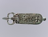 Belt Buckle with Struggling Animals, Copper alloy, with gilding, Visigothic