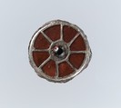 Disk Brooch, Silver, garnets with patterned foils, Frankish