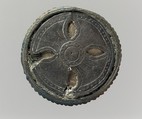 Disk Brooch, Gilded silver, copper alloy, and remnants of iron pin, Frankish