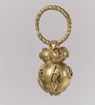 One of a Pair of Gold Earrings, Gold, Avar
