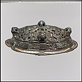 Oval Brooch, Copper alloy, gilt, Viking