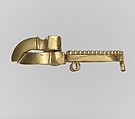 Gold Belt Buckle and Gold Strap End, Gold, Langobardic