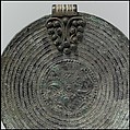 Bracteate Pendant, Copper alloy, gilt, Vendel