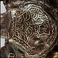 Belt Buckle, Iron with silver inlay and copper alloy rivets, Frankish