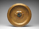 Plate, Brass, silver and translucent  enamel, South Netherlandish