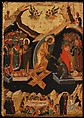 Four Icons from a Pair of Doors (Panels), possibly part of a Polyptych: John the Theologian and Prochoros, the Baptism (Epiphany), Harrowing of Hell (Anastasis), and Saint Nicholas, Tempera and gold on wood, Byzantine