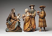 The Three Magi, from an Adoration Group, Workshop of Hans Thoman (German, active Memmingen, ca. 1514–25), Wood, gesso, paint, gilding, South German