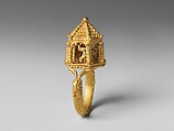 Jewish Ceremonial Wedding Ring, Gold with enamel