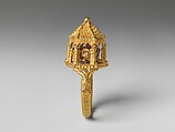 Jewish Ceremonial Wedding Ring, Gold with enamel