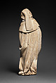 Mourner, Etienne Bobillet (Franco-Netherlandish, active Bourges, 1453), Alabaster with traces of gilding, French