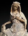 Virgin of the Annunciation, Limestone, traces of paint, French